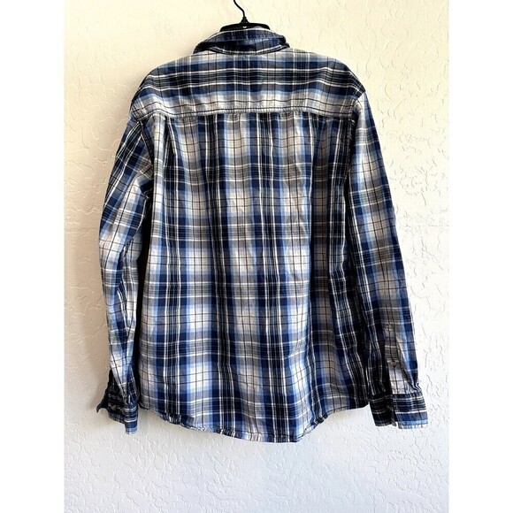Original Weatherproof Vintage Flannel Long Sleeve Shirt Men's Size L Button up - Picture 16 of 16